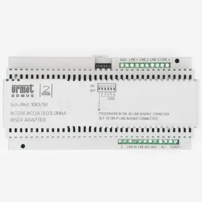 URMET 1083/50 - Interfaccia di colonna, 4 montanti, sistema 2Voice