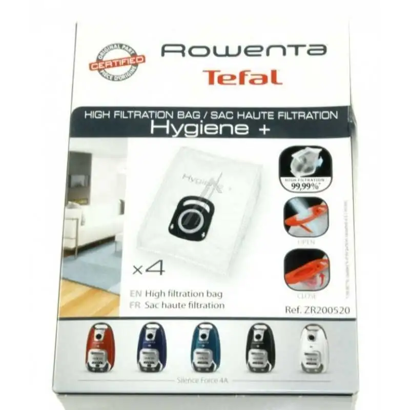 4PZ sacchetti Rowenta Tefal Silence Force 4A Silence Force Compact 4A ORIGINALI