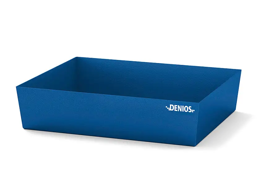 Vasca in acciaio per piccole confezioni, volume di raccolta 65 litri, 785 x 635 x 178 mm