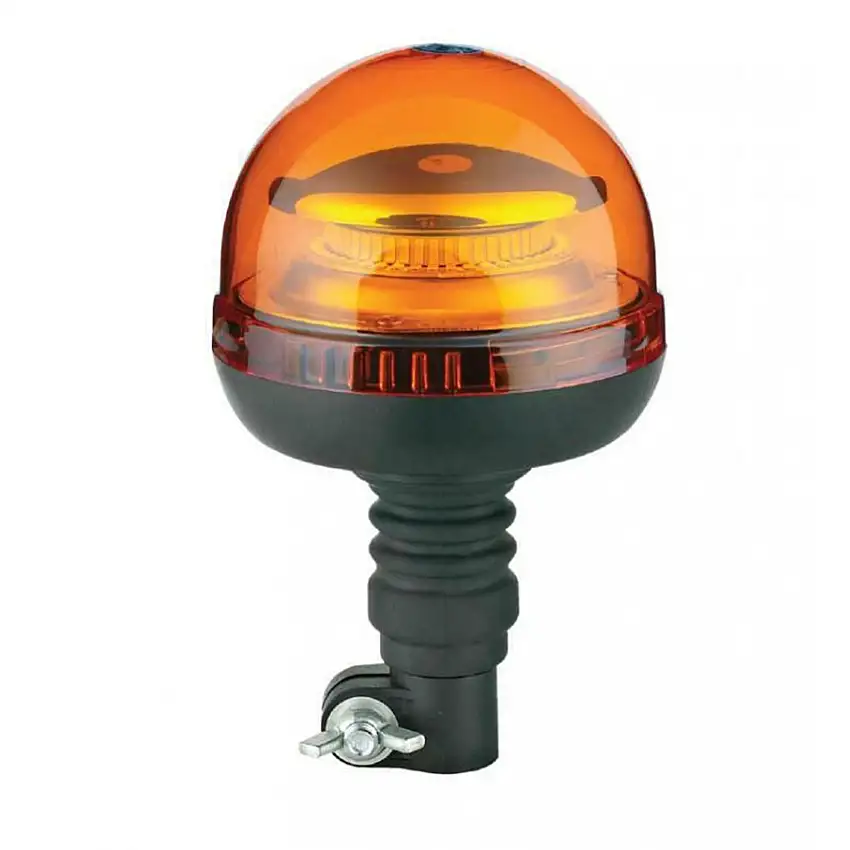 Lampeggiante girofaro a led con gambo flessibile compatto per macchine agricole