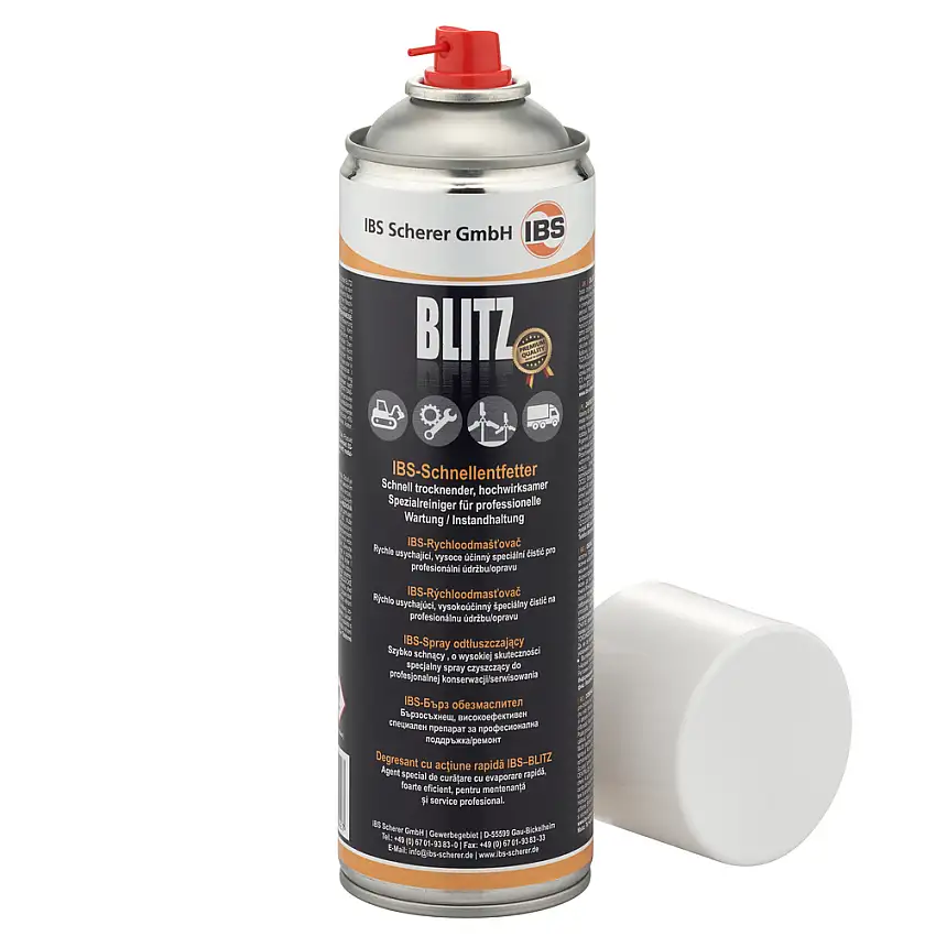 Sgrassatore rapido IBS Blitz, 12 flaconi a spruzzo da 500 ml