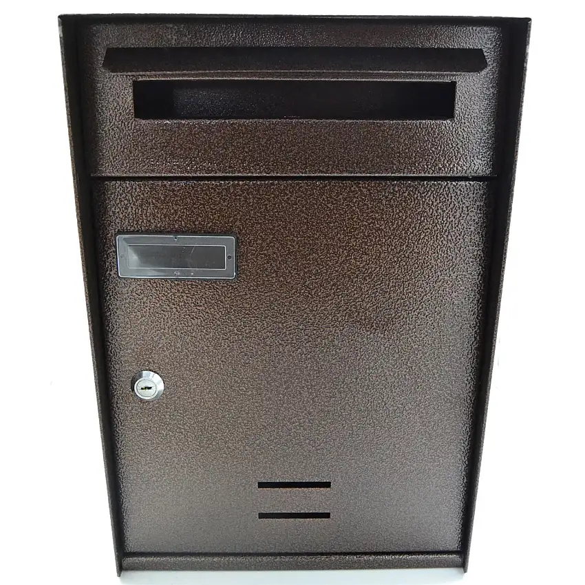 Cassetta postale Bronzo verniciata a polvere h 36 cm montaggio a parete