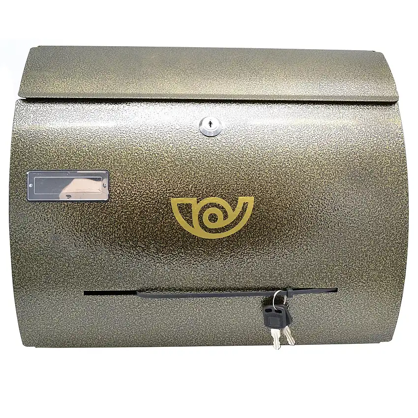 Cassetta postale Bronzo verniciata a polvere h 31 cm montaggio a parete
