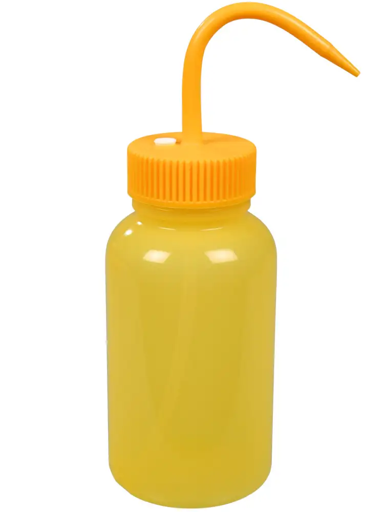 Bottiglia di sicur. a spruzzetta in LDPE, valv. di sfiato, senza etichetta, 500ml, conf.=18 pz.