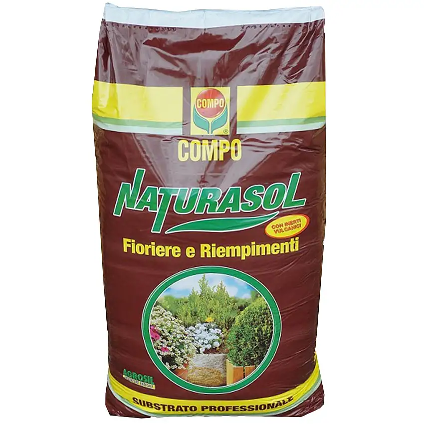 Terriccio concimato naturasol 70 lt per fioriere e trapianti substrato professionale