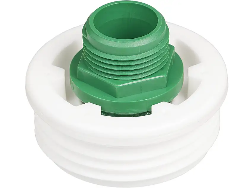 Adattatore filettato 3/4 su S 56x4 (Tri- Sure),, filettatura esterna, verde/bianco