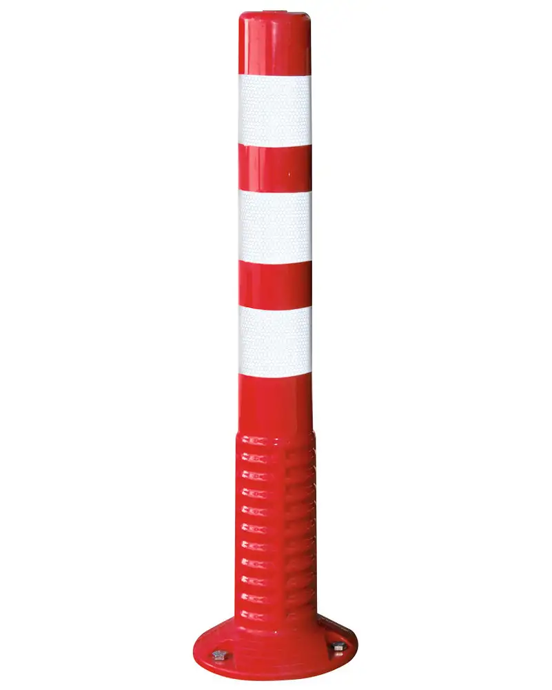 Paracarro Comeback, H 760 con 3 strisce bianche, galleggiante, plastica