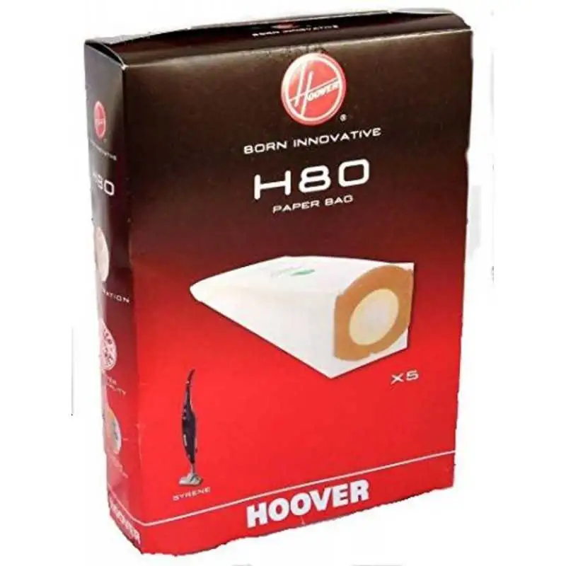 5pz Sacchetti IN CARTA SCOPA HOOVER SYRENE H80