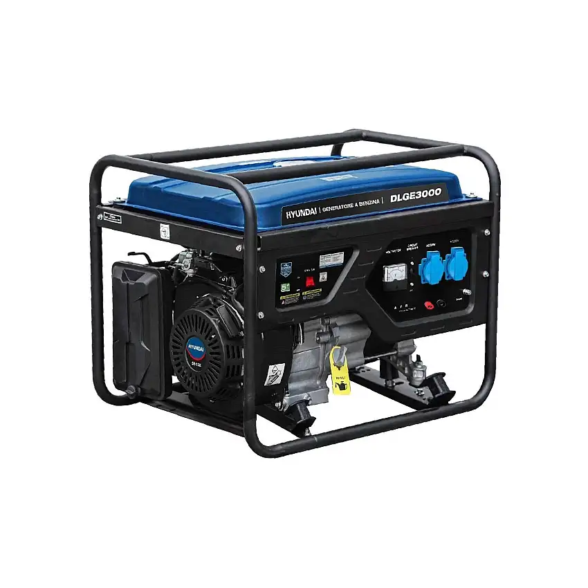 Generatore "65132" motore a 4 tempi monofase con funzionamento a benzina e avviamento manuale 2,8 KW Hp 7,0