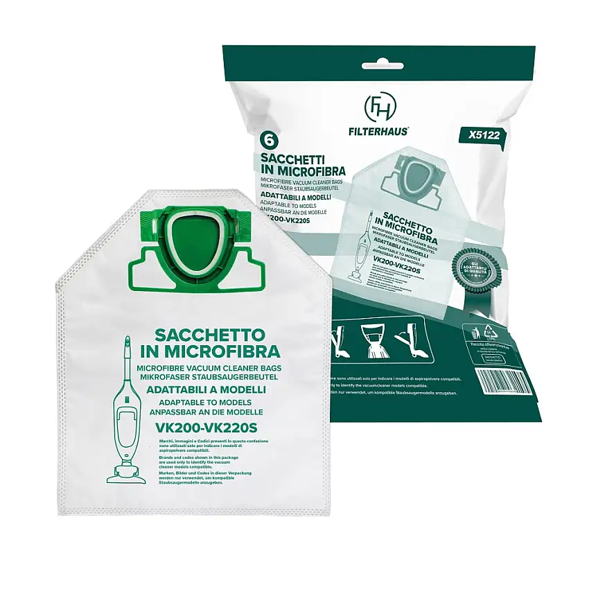 6pz Sacchetti compatibili Folletto vorwerk VK 200 E VK 201