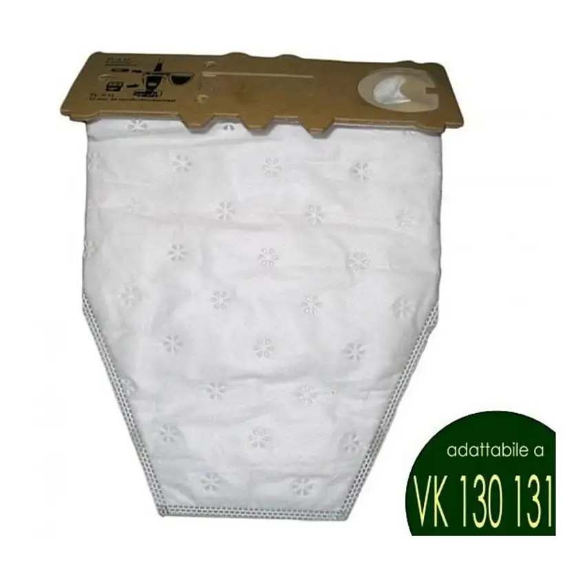 6pz SACCHETTI VK 130 131 IN STOFFA FOLLETTO VORWERK FIBRA