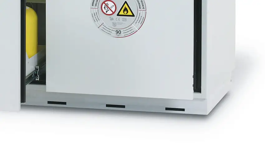 Zoccolo asecos per armadi sottobanco per sostanze pericolose GU-90