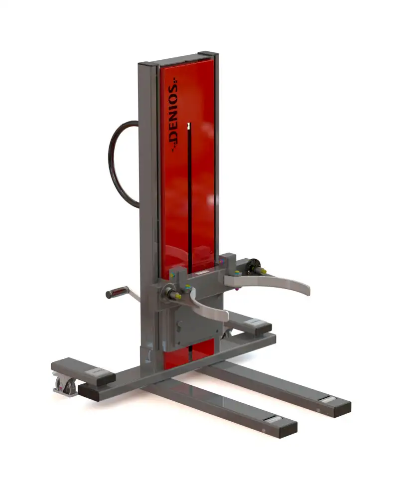 Sollevaf. Secu Ex, ganascia per fusti, fusti da 200 a 220 l.,carr. stretto, h. soll. 120-700mm, ATEX
