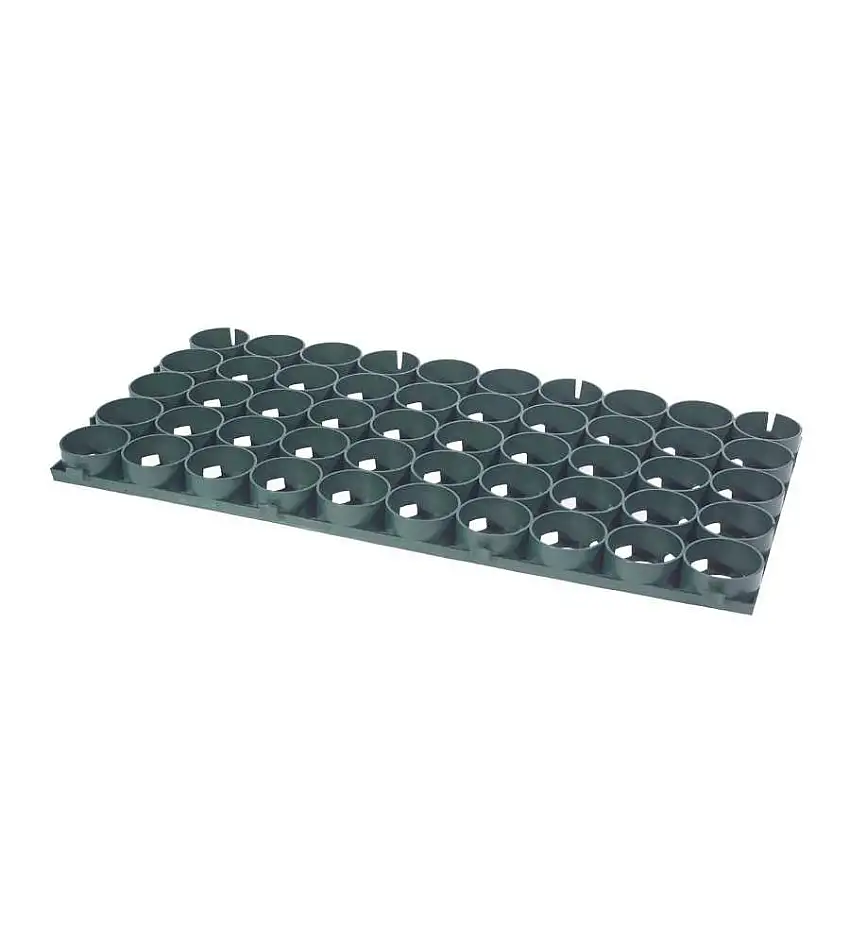 Piastrella grigliata salvaprato in pvc Verde 80 x 40 cm, mattonella componibile