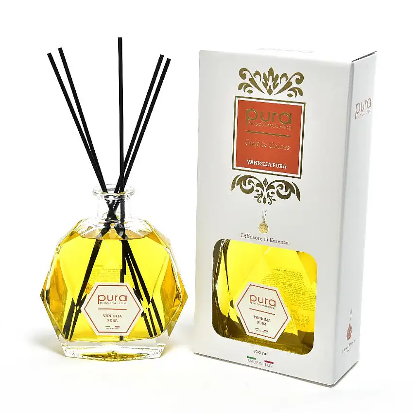 Diffusore di essenza "linea gold & colors" per profumazione ambiente 700 ml
