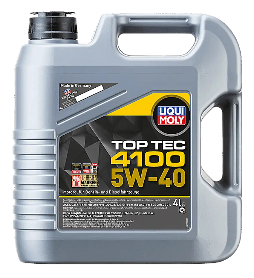Liqui Moly Olio motore Top Tec 4100 5W40 4 litri