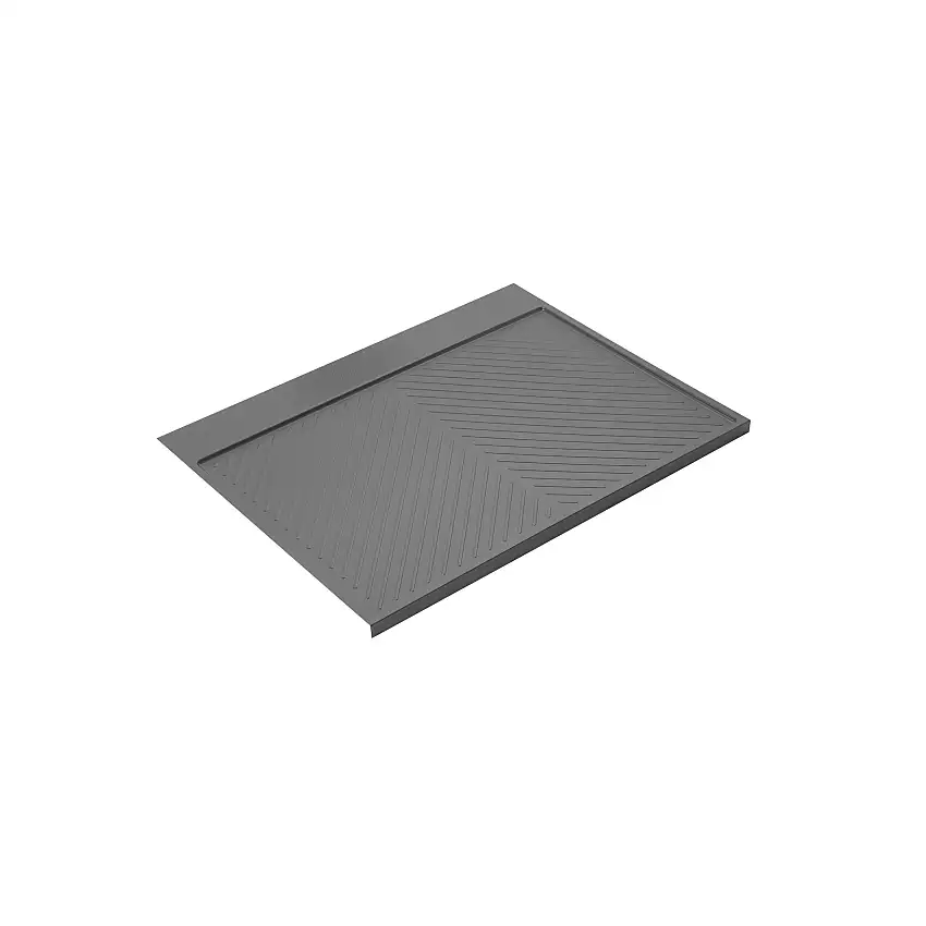Emuca Fondi sotto lavello Sink, M80, 767x580mm, spessore della tavola 16mm, tagliabile, Tecnoplastica, Grigio antracite