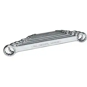 12 chiavi fisse in serie mm 6x7-8x9-10x11-12x13-14x15-16x17-18x19-20x22-21x23-24x27-25x28-30x32 - 885g 12