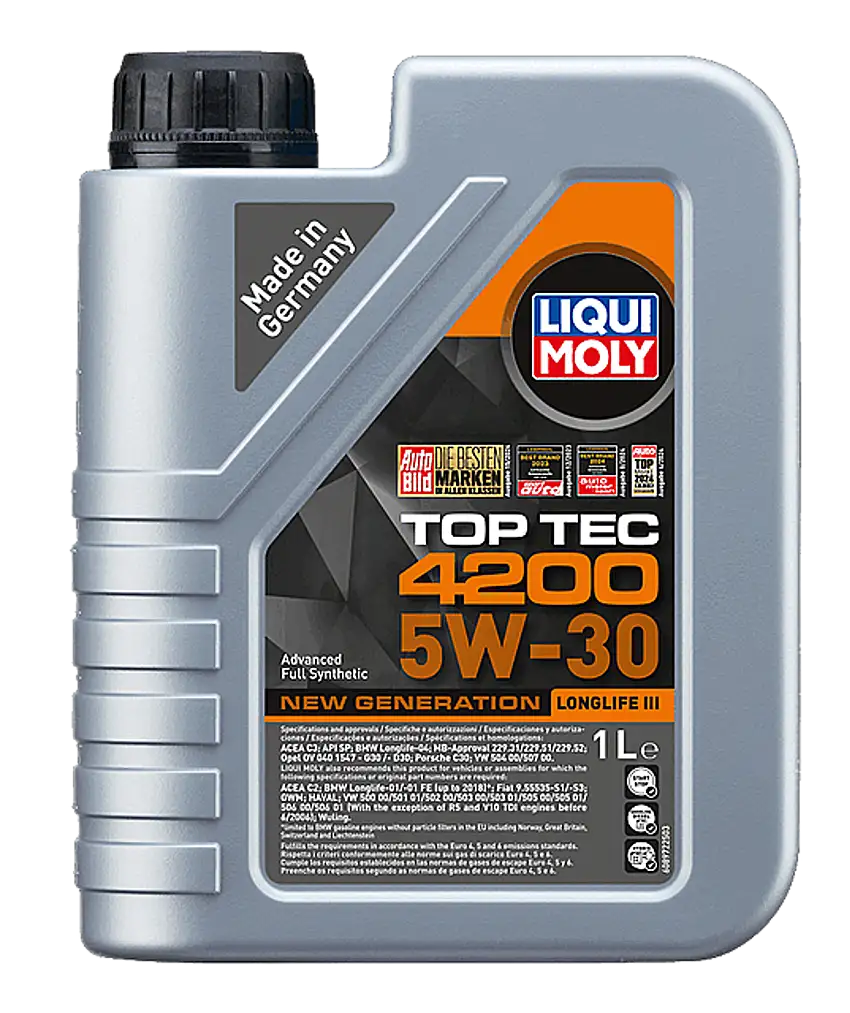 Liqui Moly Olio motore Top Tec 4200 5W30 New Generation 1 litro