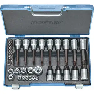 Assortimenti chiavi a bussola 1/4-1/2 per poligono interno/esterno torx - 972gk 3