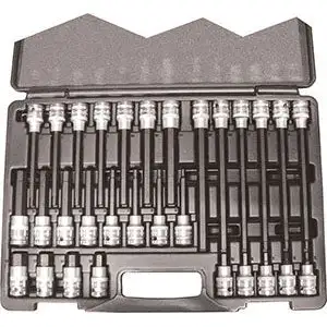 Assortimenti chiavi a bussola 1/2 per viti con esagono interno - 972gt