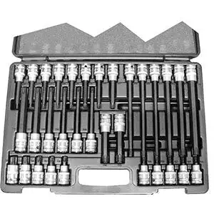 Assortimenti chiavi a bussola 1/2 per viti con impronta interna torx - 972gv