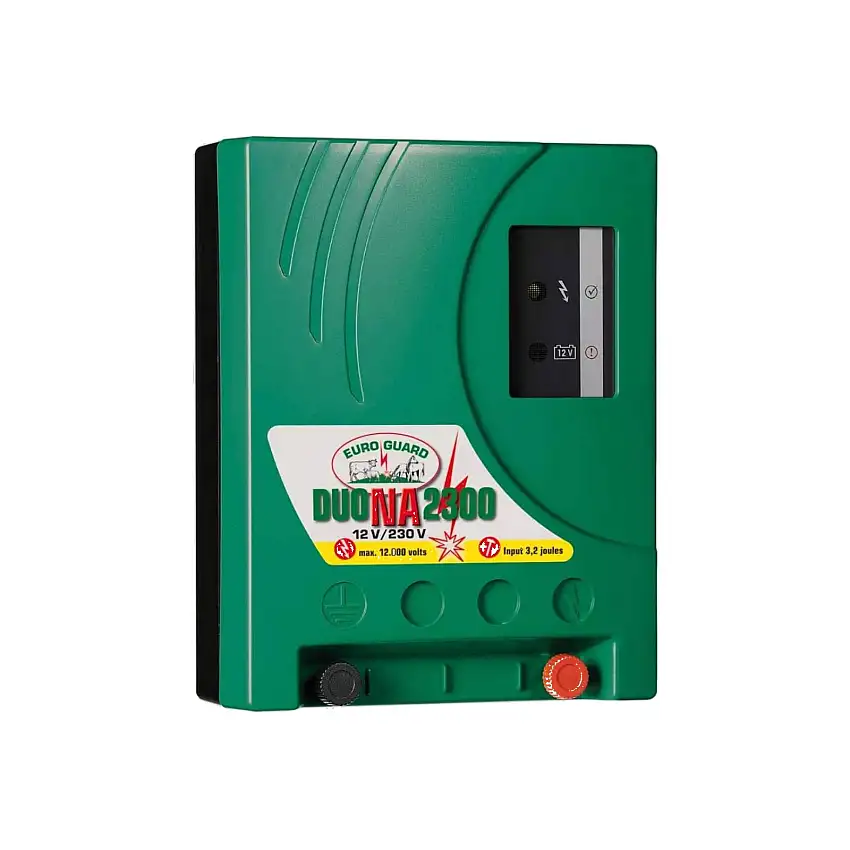 Elettrificatore "Euroguard Duo NA2300" a corrente e consumo energetico ottimizzato con tensione fino 60 km