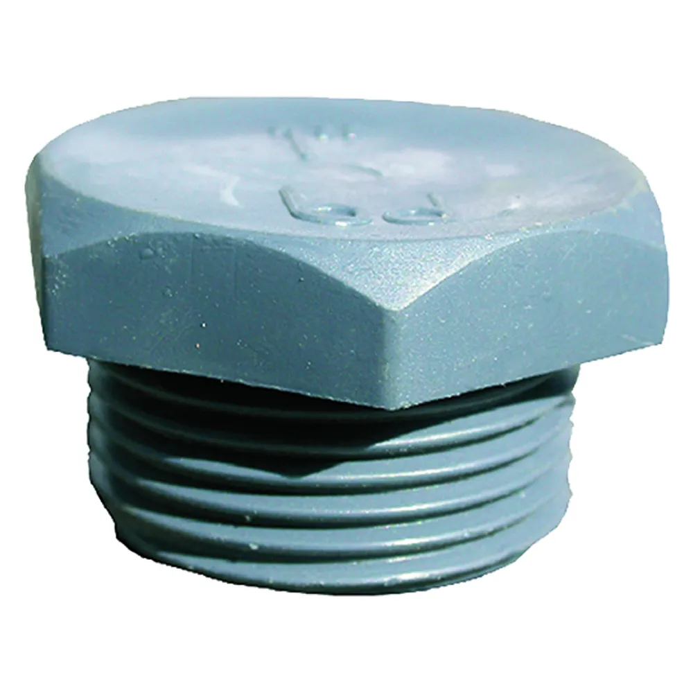 TAPPO PVC TESTA ESAGONALE 1/2" - 6 PZ