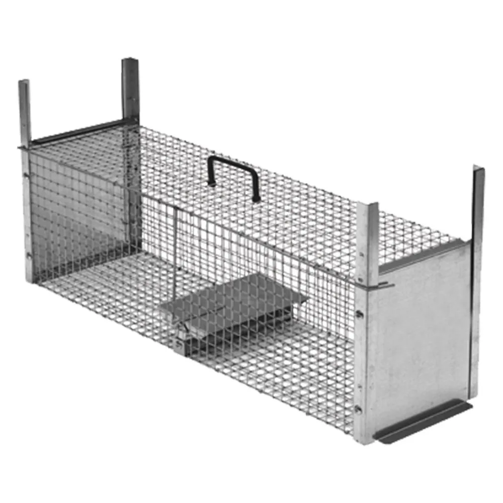 TRAPPOLA PER PREDATORI DOPPIA ENTRATA cm 82 x 24 x h 26 magl. 1,9 x 1,9 - 1 PZ