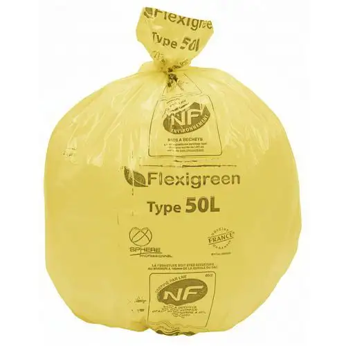 Sacco per rifiuti riciclabile - Rifiuti plastici - Giallo - Jetsac