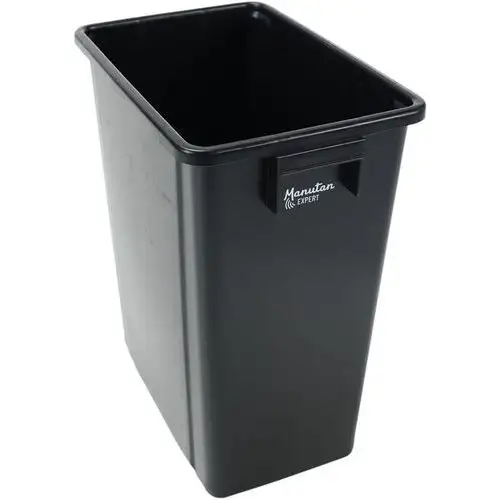Contenitore in plastica riciclata da 40L-Nero-Manutan Expert