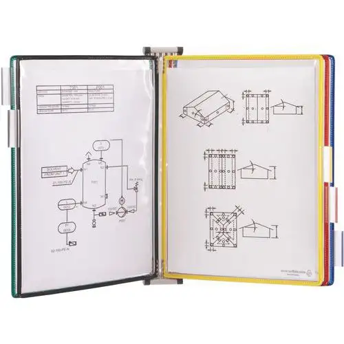 Supporto a parete con perno - 5 buste formato A4 - Tarifold