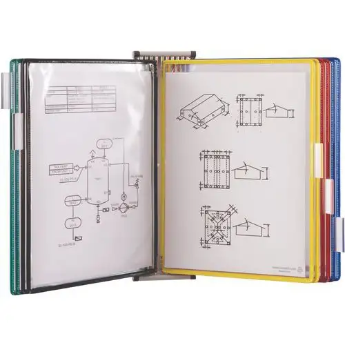 Supporto a parete con perno - 10 buste formato A4 - Tarifold