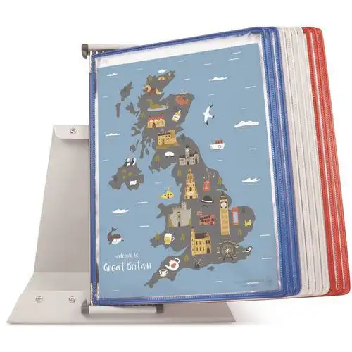 Kit leggio A4 10 buste colori francesi blu, bianco e rosso - Tarifold