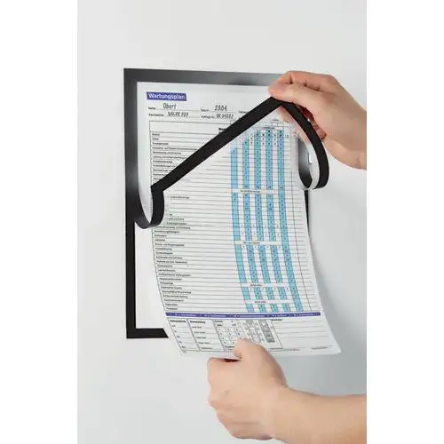 Cornice espositiva Duraframe® Magnetic Note - Nero - A4 - Durable