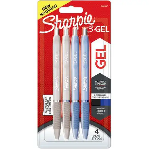 Penna s-gel elegante a punta media - Inchiostro nero e blu - Sharpie
