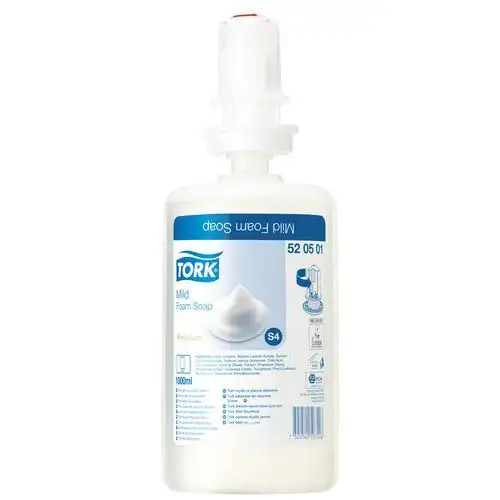 Ricarica di sapone schiuma morbida - Tork S4 - 1 L