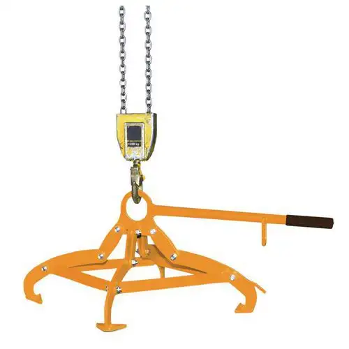 Pinza con sistema di aggancio a 4 punti per fusto - Portata 350 kg
