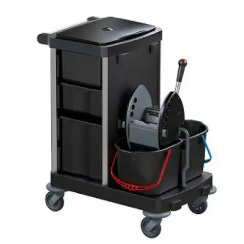 Carrello per le pulizie e di servizio Opera 2.2 R - Plastica riciclata - 60 L