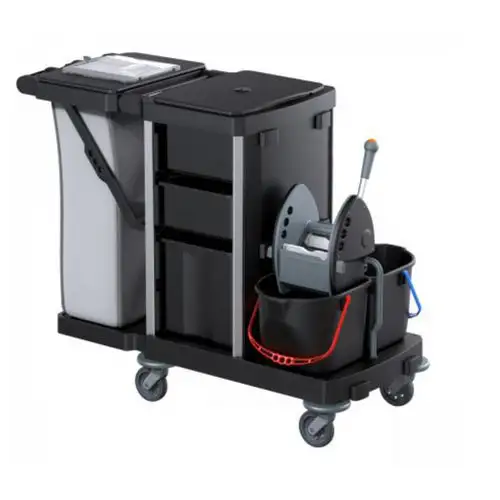 Carrello per le pulizie e di servizio Opera 1.3 R - Plastica riciclata - 120 L