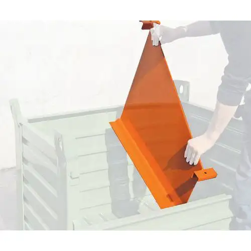 Separatore rimovibile per cassa-pallet in metallo