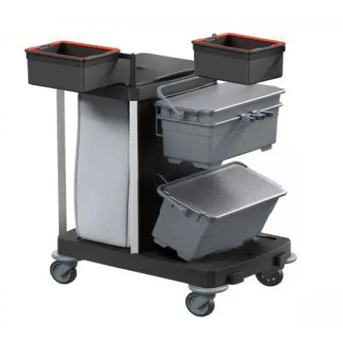 Carrello per le pulizie e di servizio speciale sanità Opera 11.3 R - Plastica riciclata - 120 L