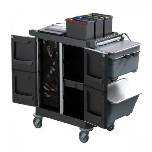 Carrello per le pulizie e di servizio speciale sanità Opera 11.5 R - Plastica riciclata - 120 L