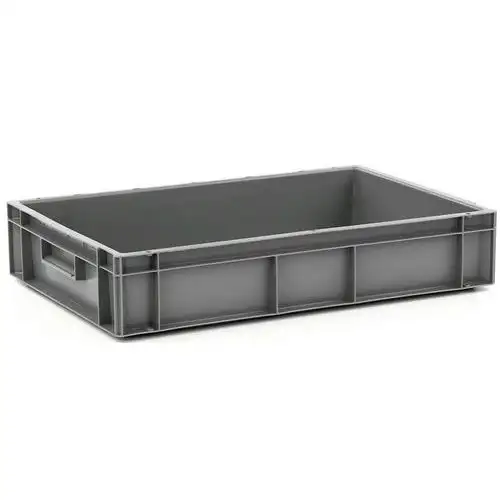 Contenitore con pareti e fondo pieni - Grigio - Lunghezza da 400 a 800 mm - Da 10 a 162 L