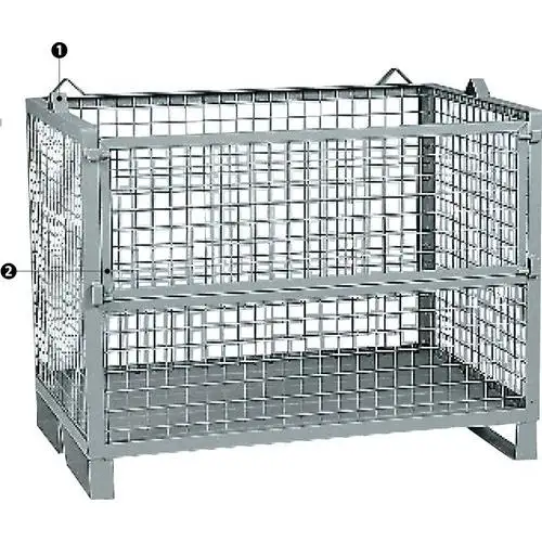 Cassa-pallet impilabile - A griglia - Su piedi