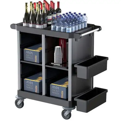 Carrello di servizio multiuso speciale Ho.Re.Ca. Opera 9.1 R - Plastica riciclata