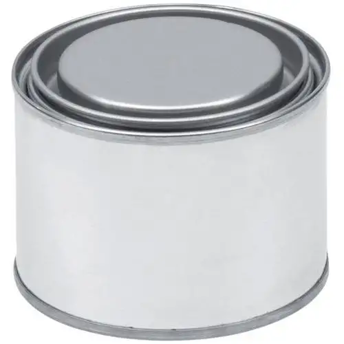 Scatola di metallo rotonda con coperchio a pressione