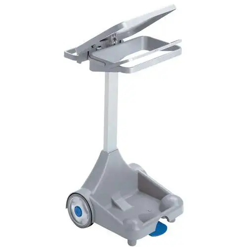 Carrello portasacco con coperchio e pedale - 120 L - Manutan Expert