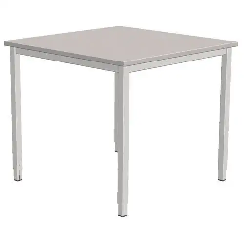 Scrivania dritta Combi-Classic - Grigio - Base regolabile