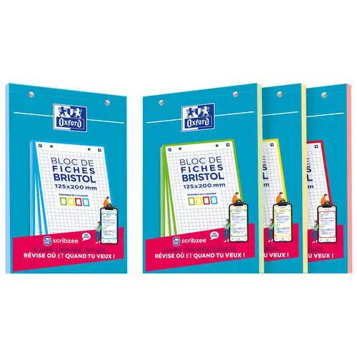 Blocco bristol Oxford 125x200 30 schede perforate Q5/5 - Oxford
